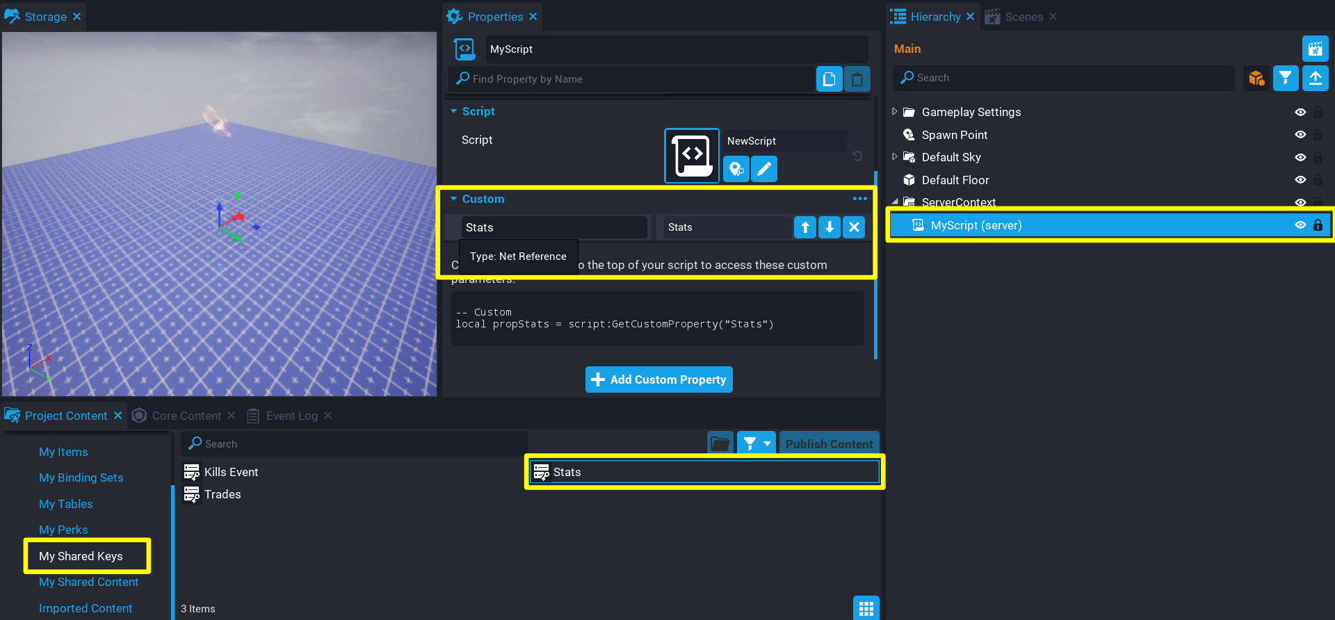 !Create Custom Property