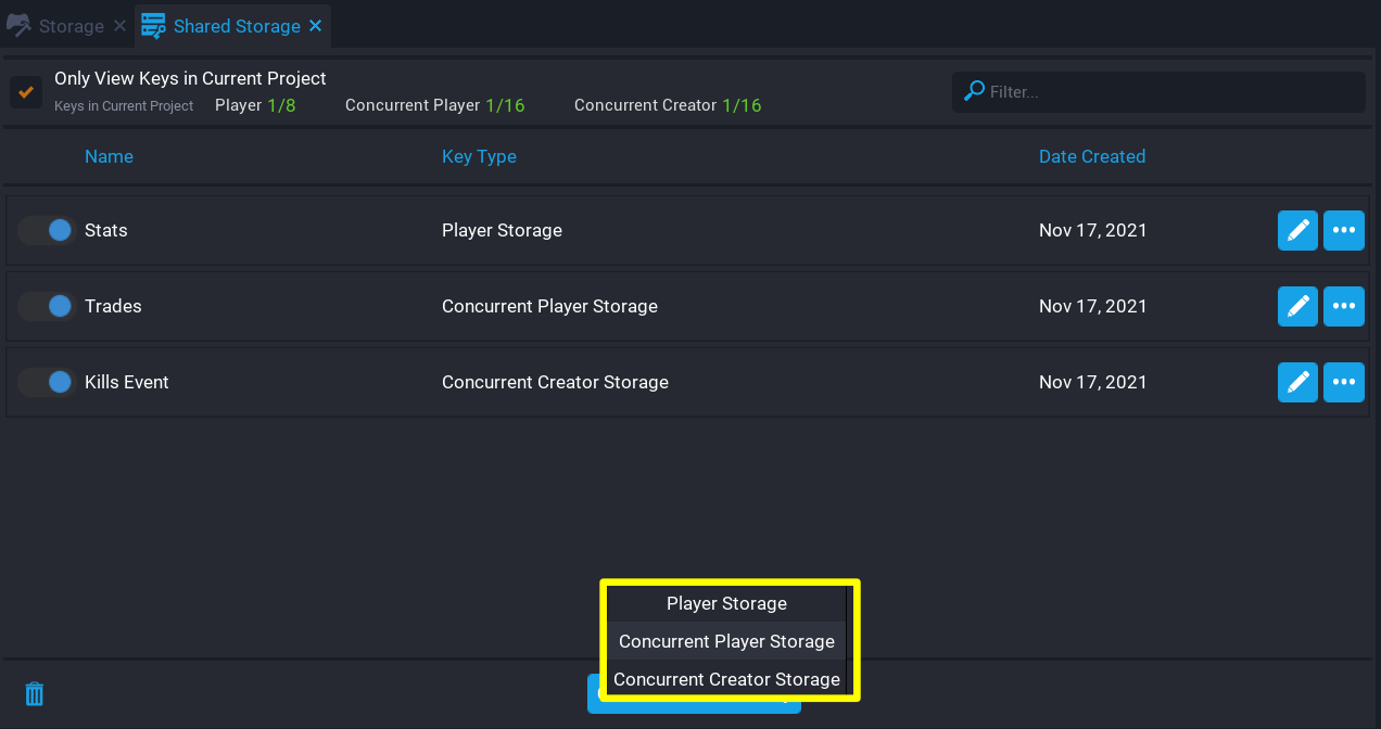 !Shared Storage