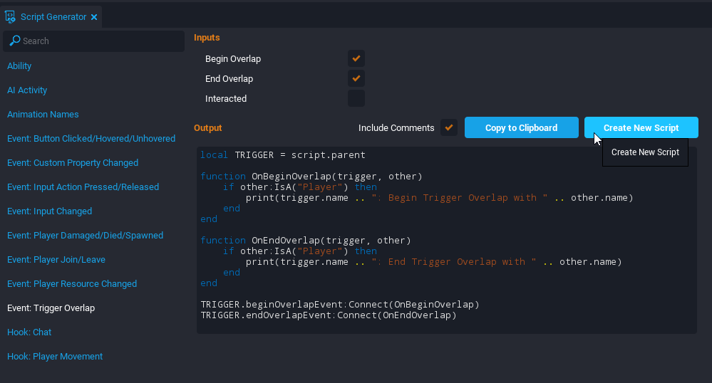 !Trigger Generator