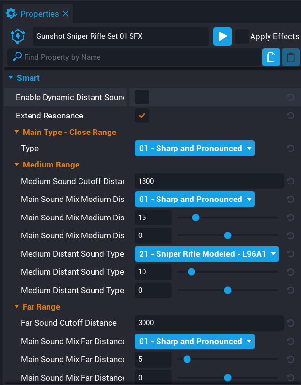 image_tooltip Gunshot Properties
