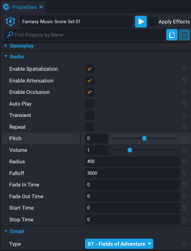 image_tooltip Music Score Properties