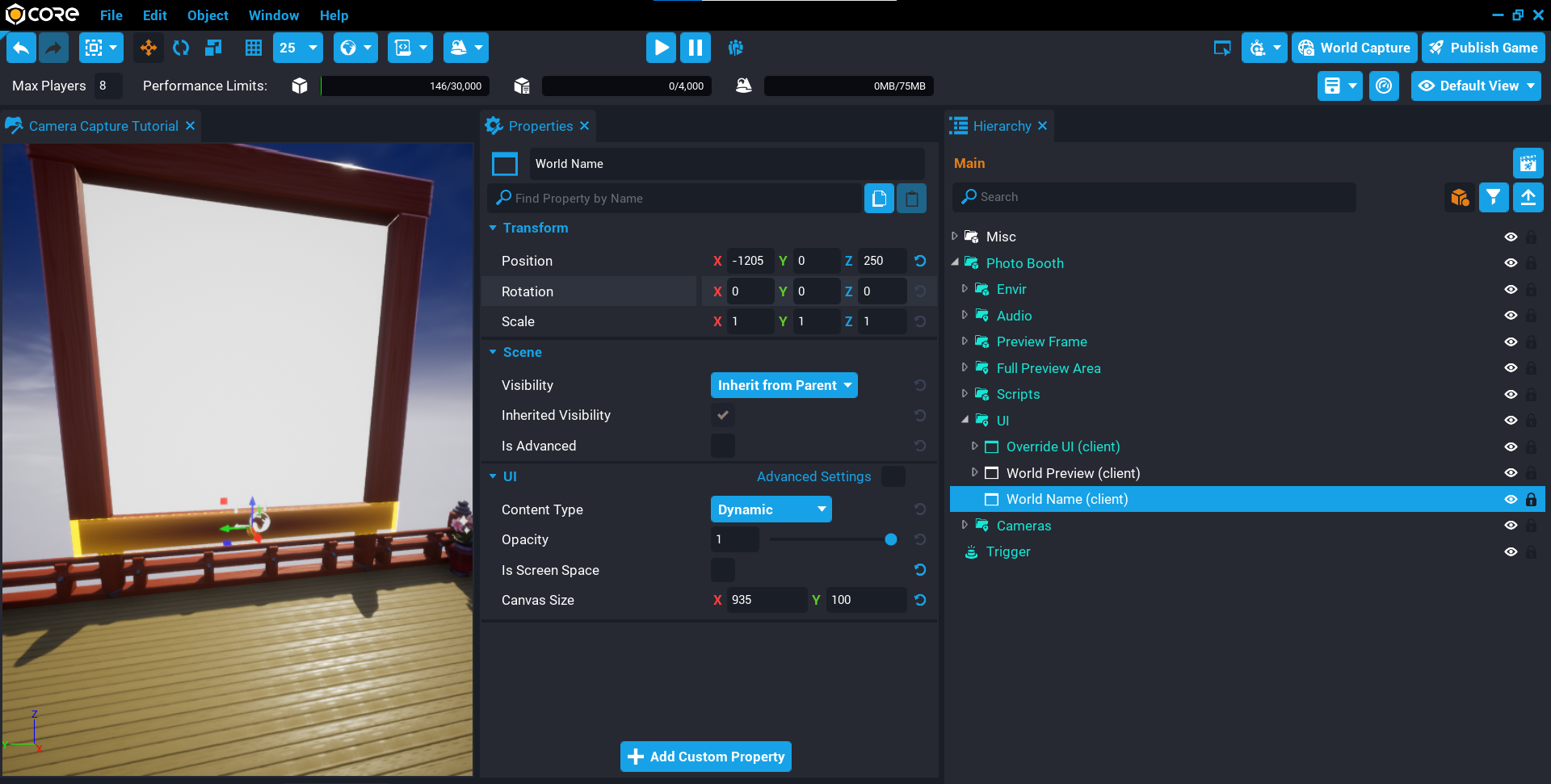 !UI Container
