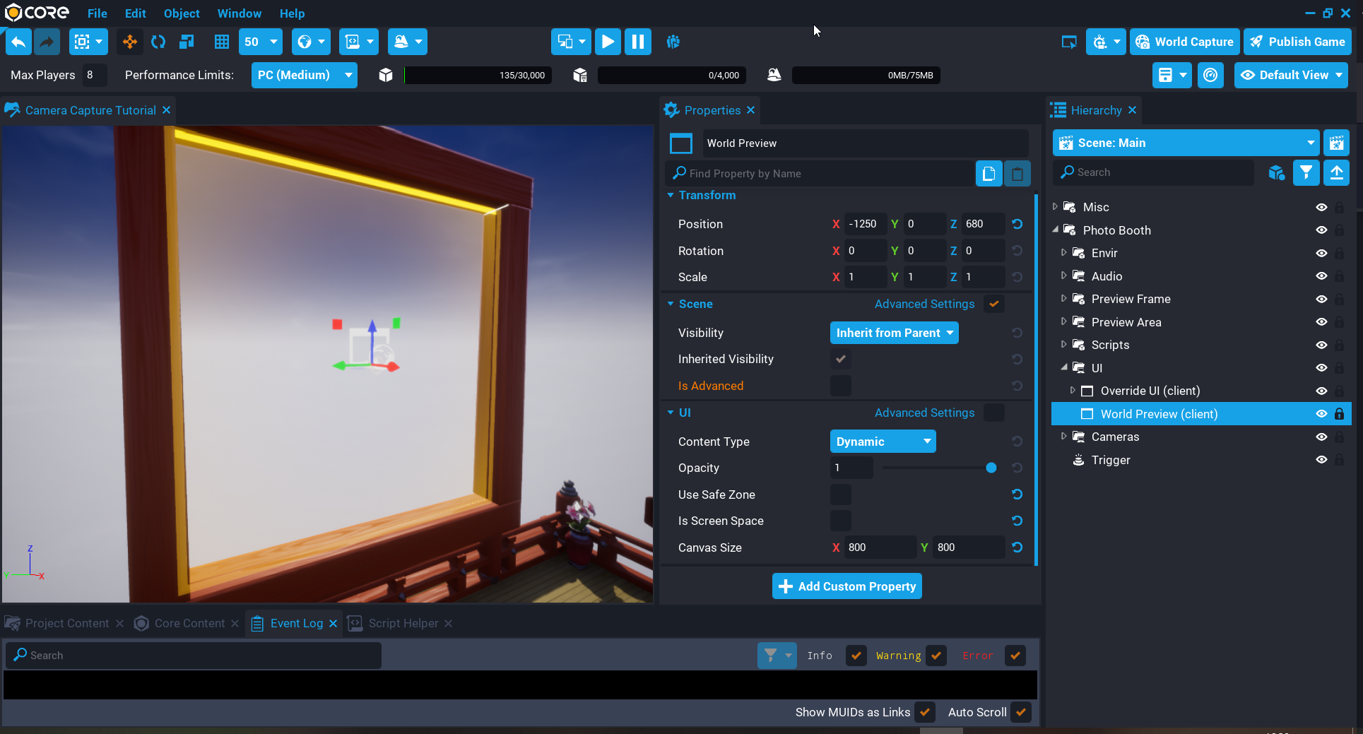 !UI Container