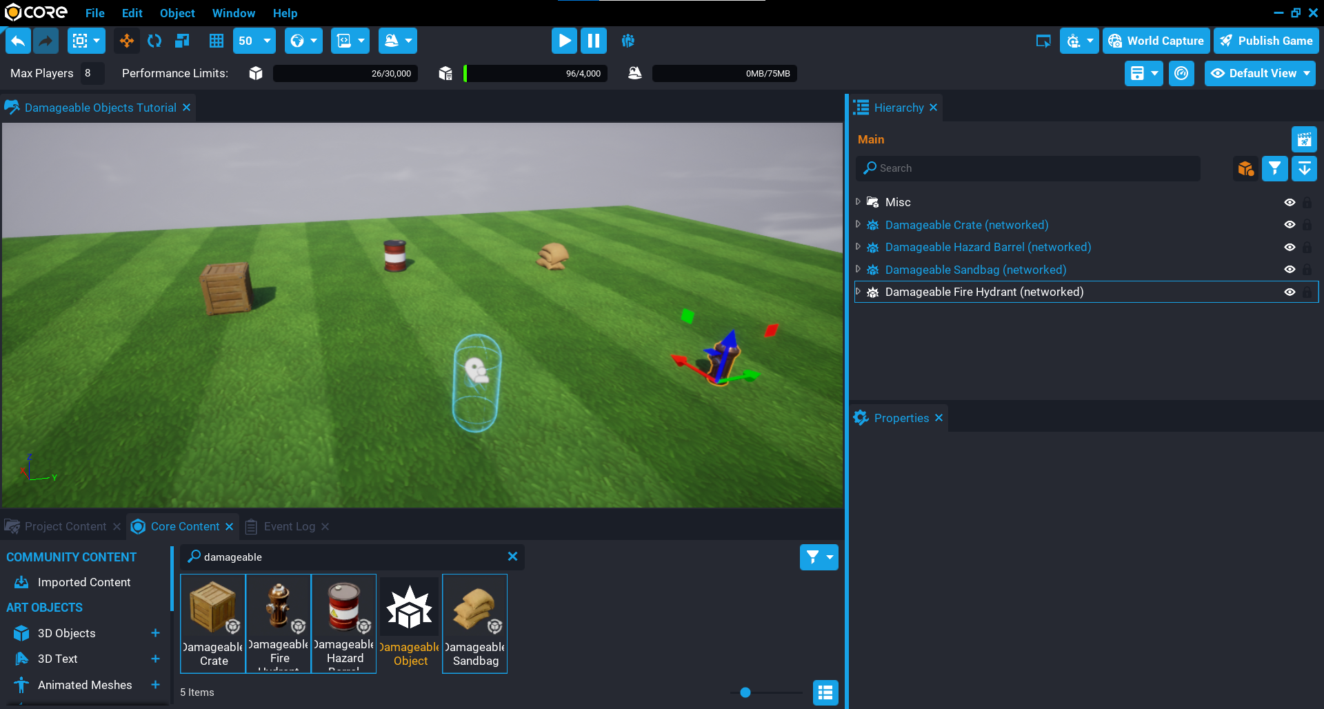 !Core Content Objects