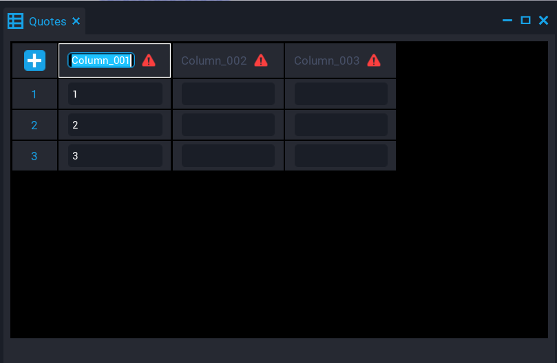 !Edit Column Name