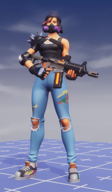 Cool armed chicks always make a game better. A Sniper Rifle