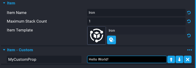 !Item Custom Property