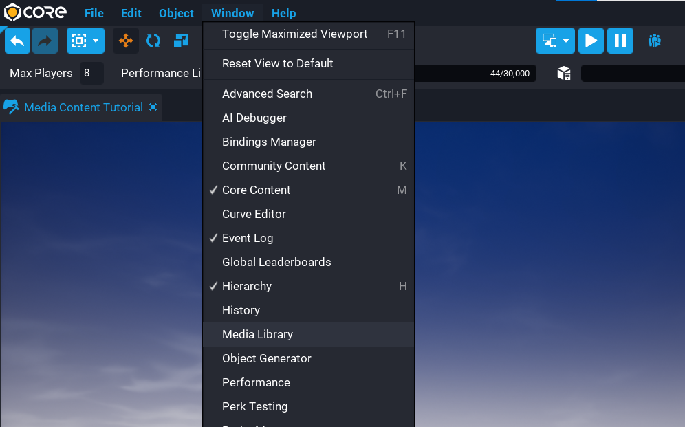 !Window Menu