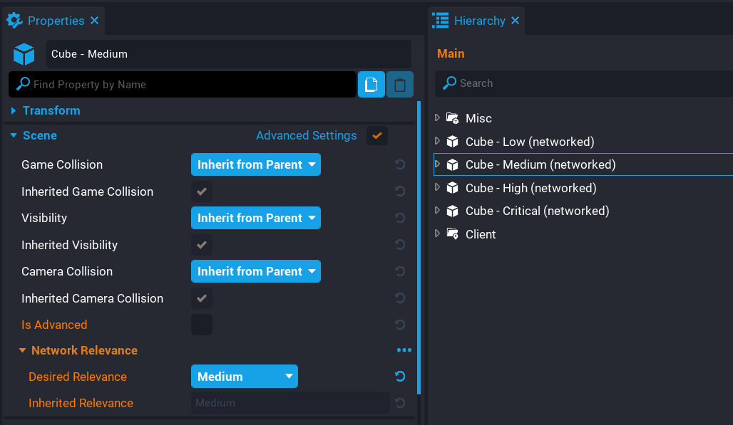 !Object Settings